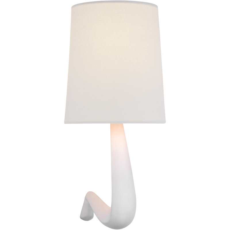 Aerin Gaya Sconce, Plaster White, 13.25" H x 6" W x 5.5" D
