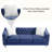 Egidia 83.07'' Velvet Sofa-596081207