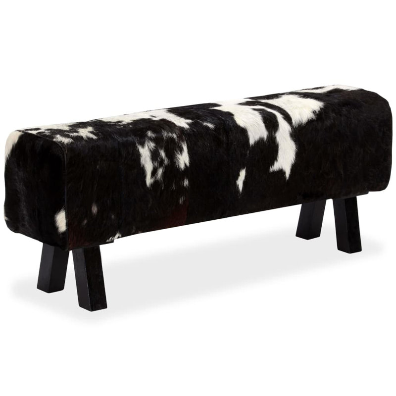 Ira Genuine Leather Upholstered Bench