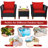 Shannay Acacia 2 - Person Patio Conversation Set with Cushions