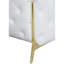 Revêtement en cuir blanc avec structure solide et coussin 100% mousse 3 couches