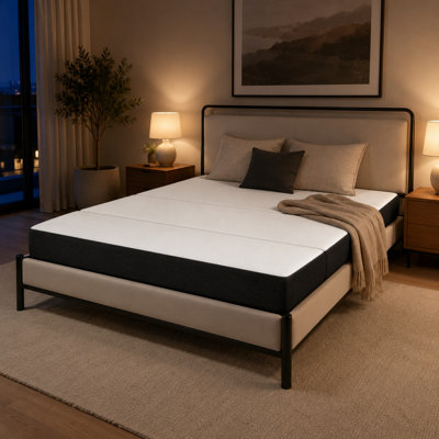 Matelas en mousse à mémoire de forme pliable de 6 pouces Mastandrea, matelas pliant portable avec mousse viscoélastique imprégnée de gel et mousse de soutien à haute densité, housse lavable rafraîchissante, tapis de sol pour camping, camping-car, voyage, yoga et invités