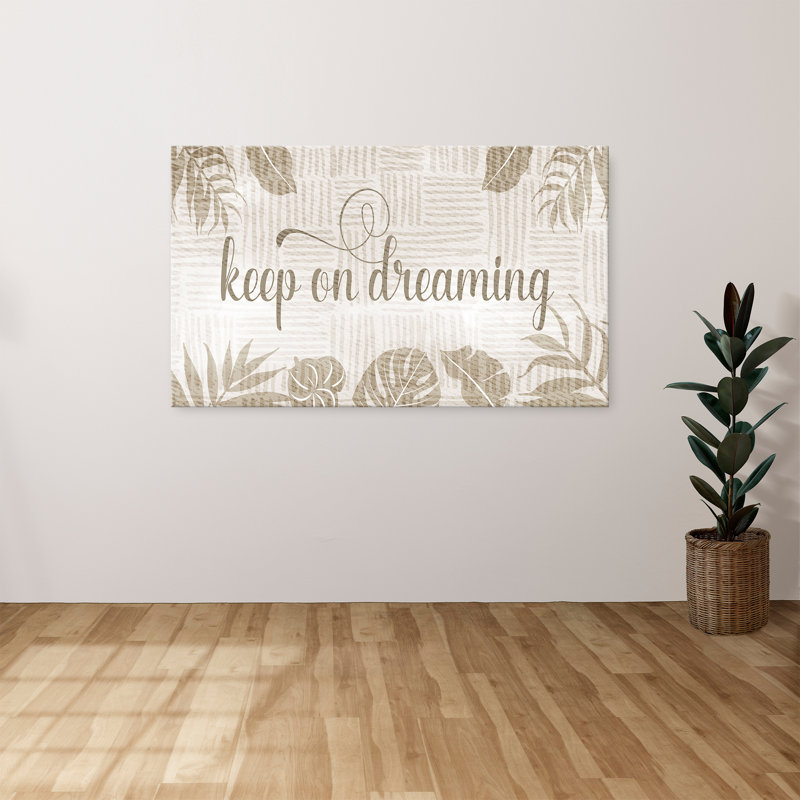"Keep On Dreaming" par CAD Designs, reproduction sur toile, H 24 po x l 40 po x P 1,5 po