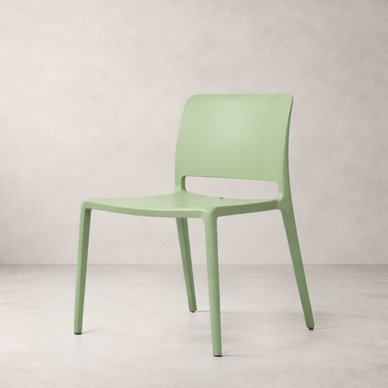 Chaise en plastique Durham, vert, Vert