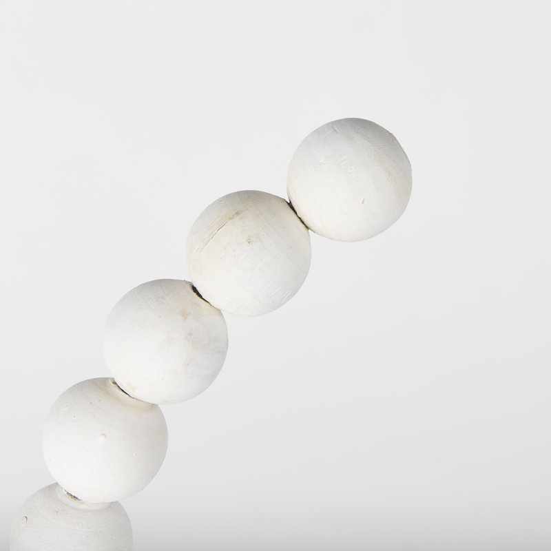 Sculpture Shira, H 15,6 po x l 11,8 po x P 6,1 po, Blanc / Doré