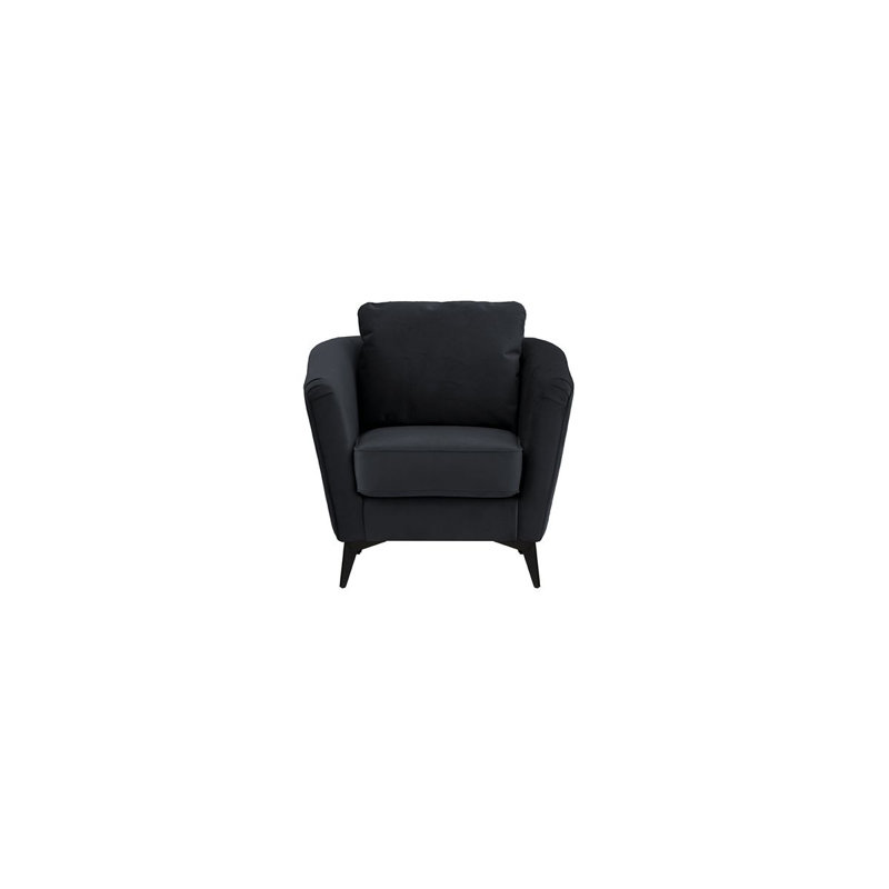 Upholstered Armchair, Black