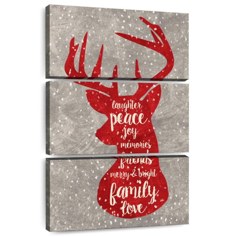 Lelend Red Xmas Deer, 38" H x 24" W