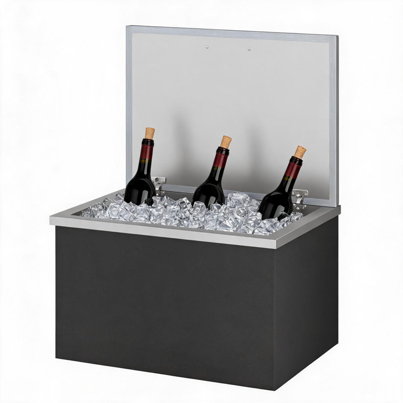 Glacière encastrée de 50 QT, avec couvercle, 50 pintes