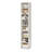 8 Tiers Narrow Bookshelf 71" Wooden Open Bookcase Adjustable Shelf White