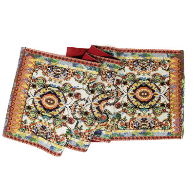 Paisley Cotton Blend Table Runner