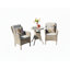 Burnvale 2 - Person Wicker Patio Dining Set with Round Table , Cushions Included
