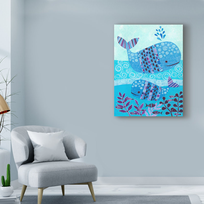« ocean blue », art sur toile, H 47 po x l 35 po x P 2 po