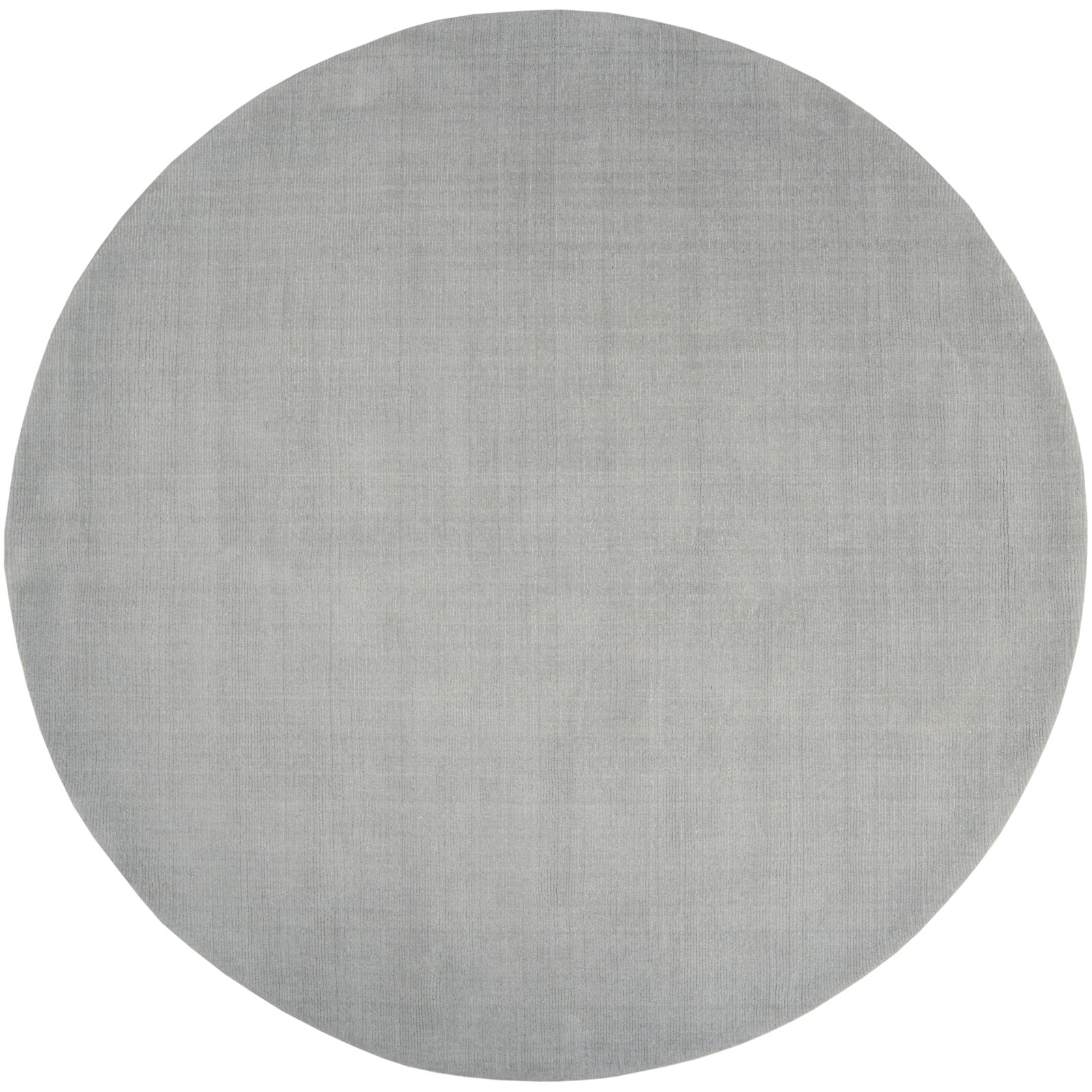 Crowe Gray Hand-Loomed Wool Rug, Round 8'