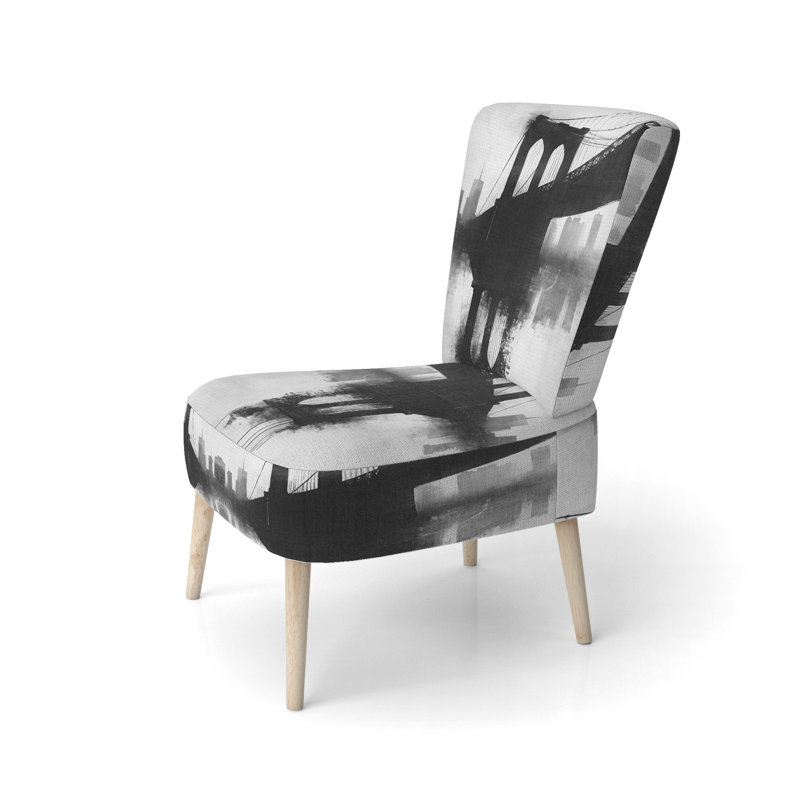 Chaise d'appoint New York City - Chaise d'appoint Brooklyn Bridge Reflection, Chaise d'appoint sans accoudoirs
