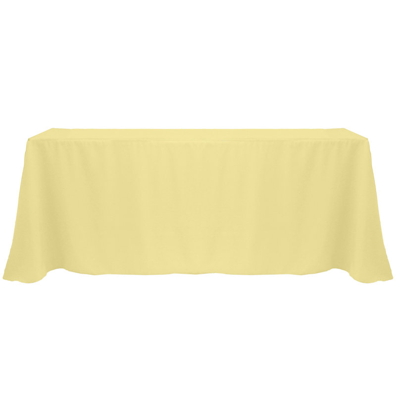 Solee Solid Color Tablecloth, 5, 108" x 132", Honey