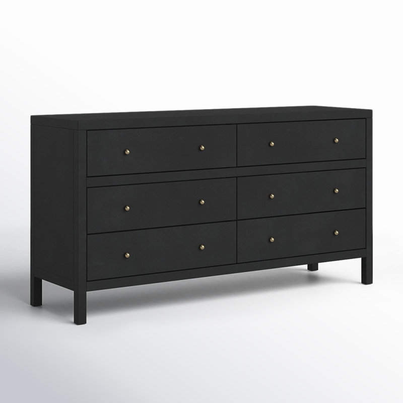 Nora 6-Drawer Dresser, Antique Coffee