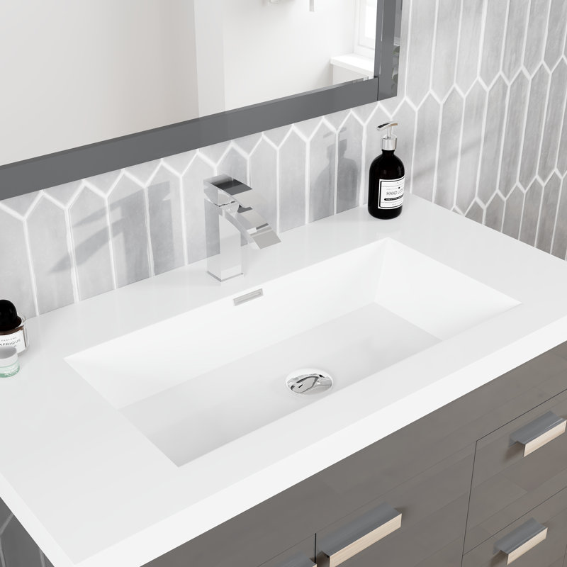 Wauconda 35" Single Bathroom Vanity Set, Gray