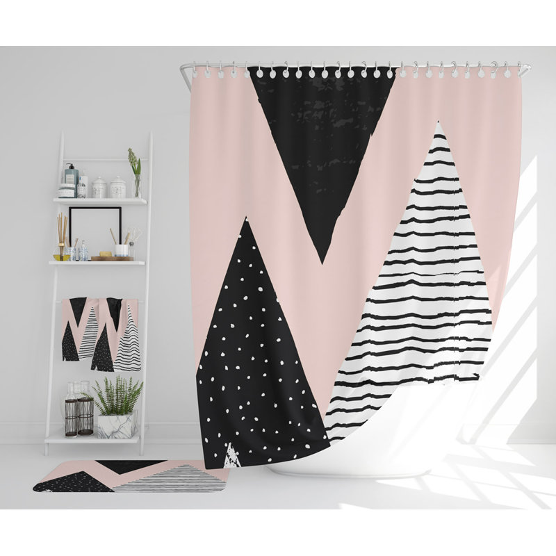 Nevzeta Polyester Shower Curtain Set