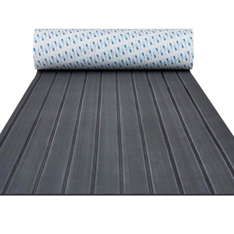Revêtement de sol pour bateau en mousse EVA, 240 cm x 60 cm, 1,44 m², antidérapant et autoadhésif, pour bateau, yacht, ponton, kayak.