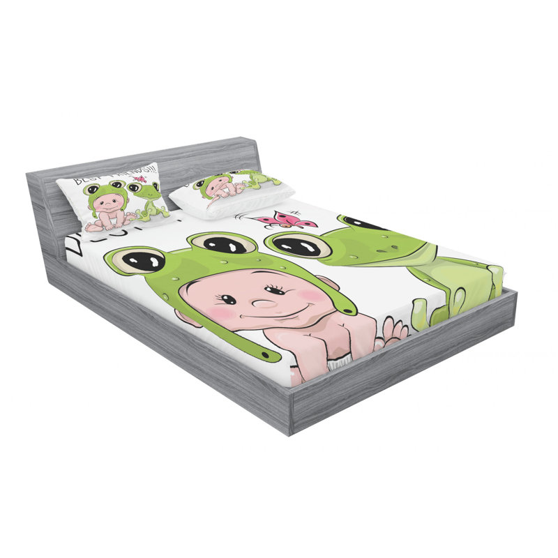 Microfiber Sheet Set, Queen Sheet Set with Fitted Sheet