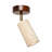 Elegant Wooden Chandelier with Travertine Cap, Beige & Walnut Finish, 8.7 x 8.3 x 8.3 inches | Max 10W GU10 Socket, 21.0 cm Total Height | Stylish Lighting for Modern Home Décor, IP20 Rated, Bulb Not Included-1389958905