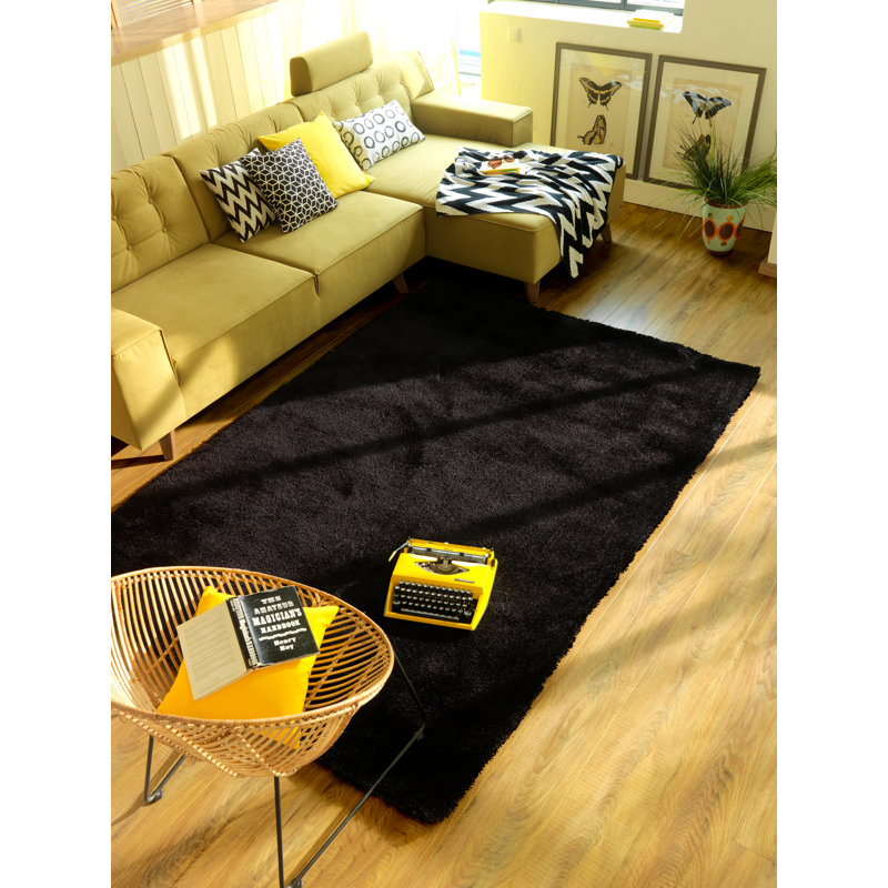Soft Solid Colour Hand Woven Area Rug, Square 190cm