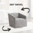 Nice Modern Upholstered Barrel Armchair, 360° Swivel-840522053