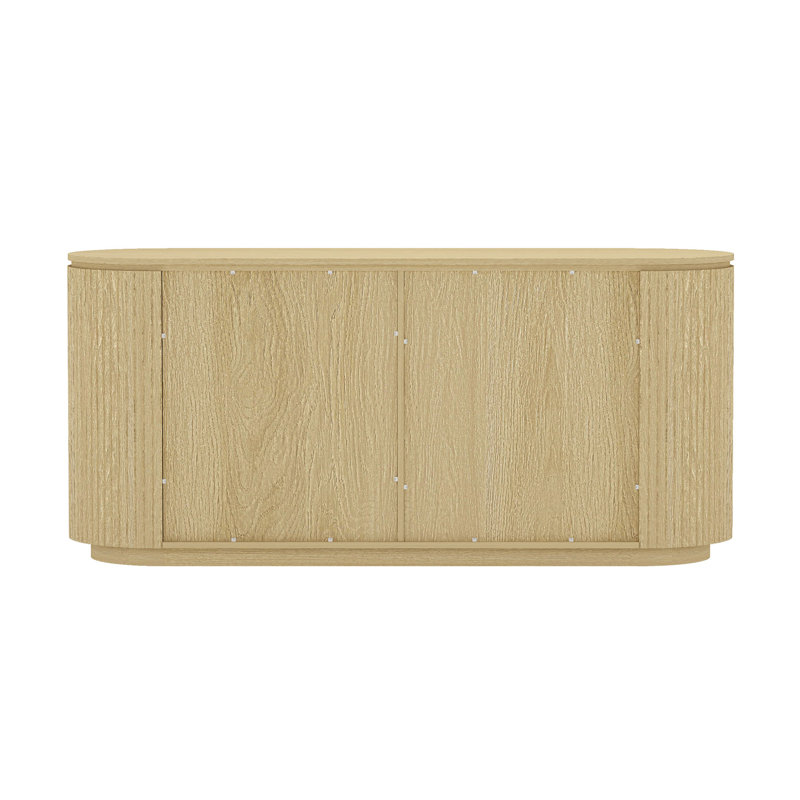 Heaney 60 Sideboard with 4 Adjustable Shelves in Natural Oak