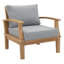 Ensemble de patio extérieur en teck 6 pièces Modway Marina-429837756