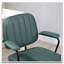 Chaise de bureau à hauteur réglable et inclinable Vinsetto, vert