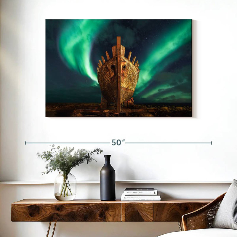 Alvord Viking Northern Lights, 26" H x 39" W