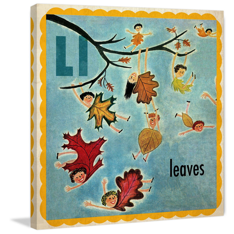 Leaves - Wrapped Canvas Print, 61cm H x 61cm W