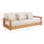 Montford Teak Patio Sofa with Cushions-684620541