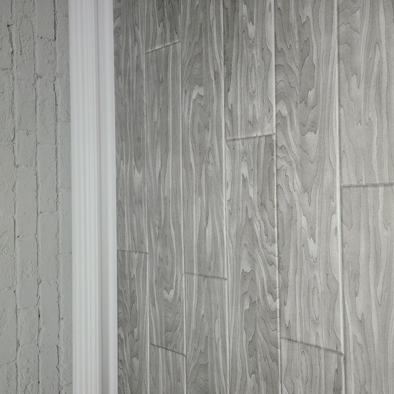 Planche de plafond en styromousse gris rustique, Gris