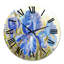 Iris Blossoming Flowers - Horloge murale traditionnelle-60280985