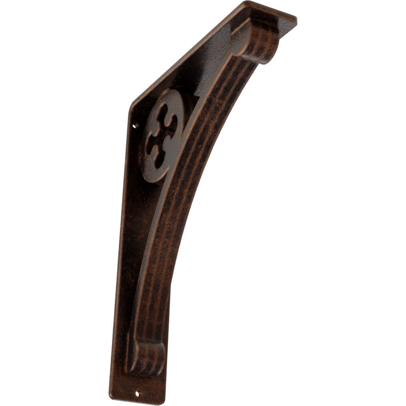 Support en fer forgé Crawley, Cuivre antique, H 10 po x l 2 po x P 7,5 po