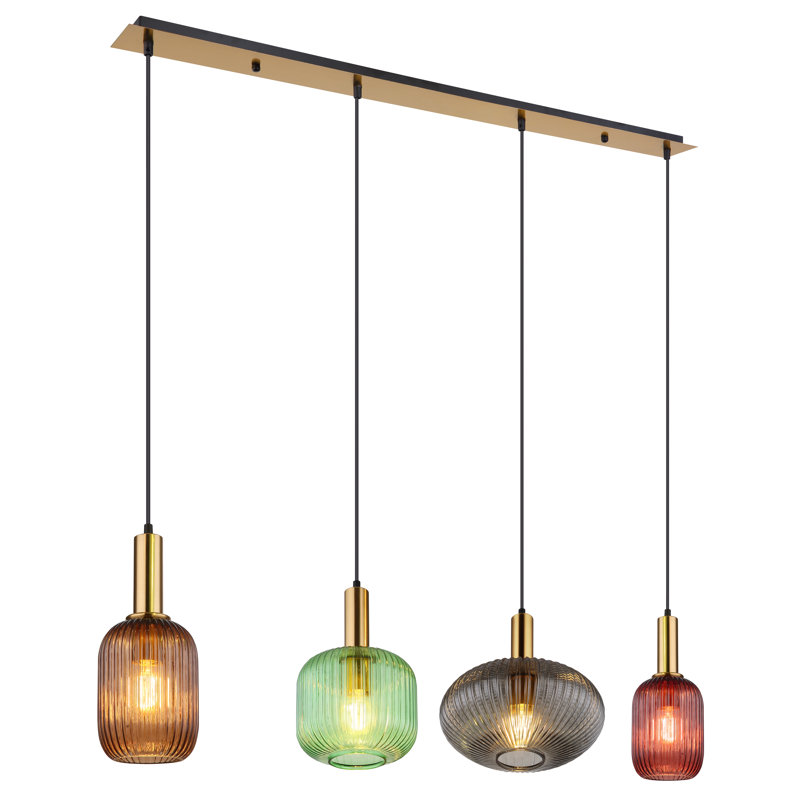 Asra 4 - Light Brass Kitchen Island Pendant