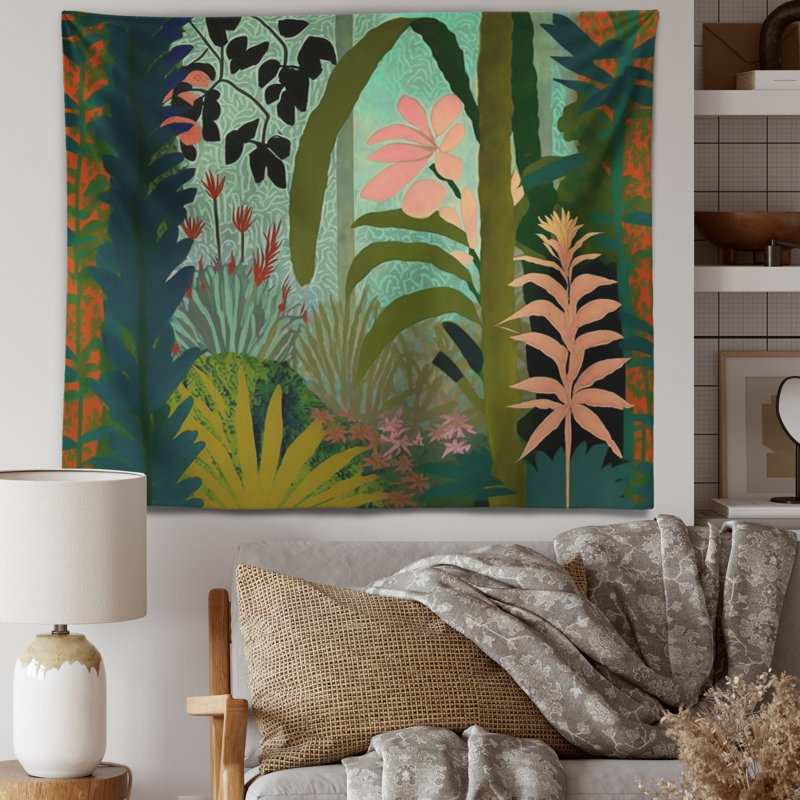 Tapisserie en polyester Flora II, H 50 po x l 60 po