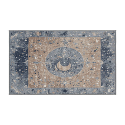 Tapis gris lavable à la machine