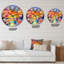 Peinture coucher de soleil avec reflets colorés II - horloge murale moderne-59914598