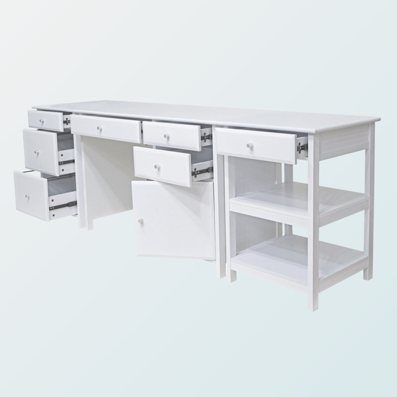 Ensemble de bureau multi-pièces 3 pièces Lyric, Blanc