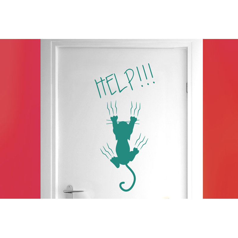 Animals Wall Decal, Aqua Green