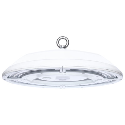 DEL UFO Hi-Bay 200/150/100 watts sélectionnable 4000K / 5000K CCT sélectionnable 277-480 Volt finition blanche