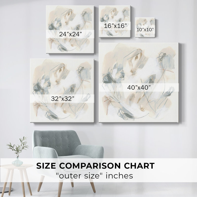 Toile tendue avec châssis neutre V-Gallery, H 40 po x l 40 po
