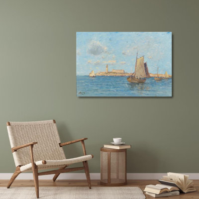 "Capodistria an Der Adria" par Andor Zellich, art mural sur toile tendue
