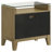Coudrey 2-drawer Glass Top Nightstand Natural Pine