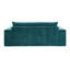 Canapé rembourré 3 places en chenille de 80,7 po avec accoudoirs larges, coussin épais, dossier ergonomique pour le salon, la chambre à coucher ou le bureau, vert-133232705-133232702