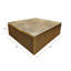 Table basse en laiton avec plateau en marbre italien