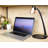 Lampe de bureau noire 15 po