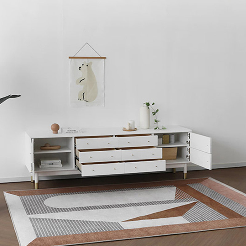 Meuble télé blanc, 62.99"